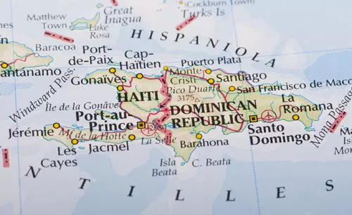 Karte der Dominikanischen Republik