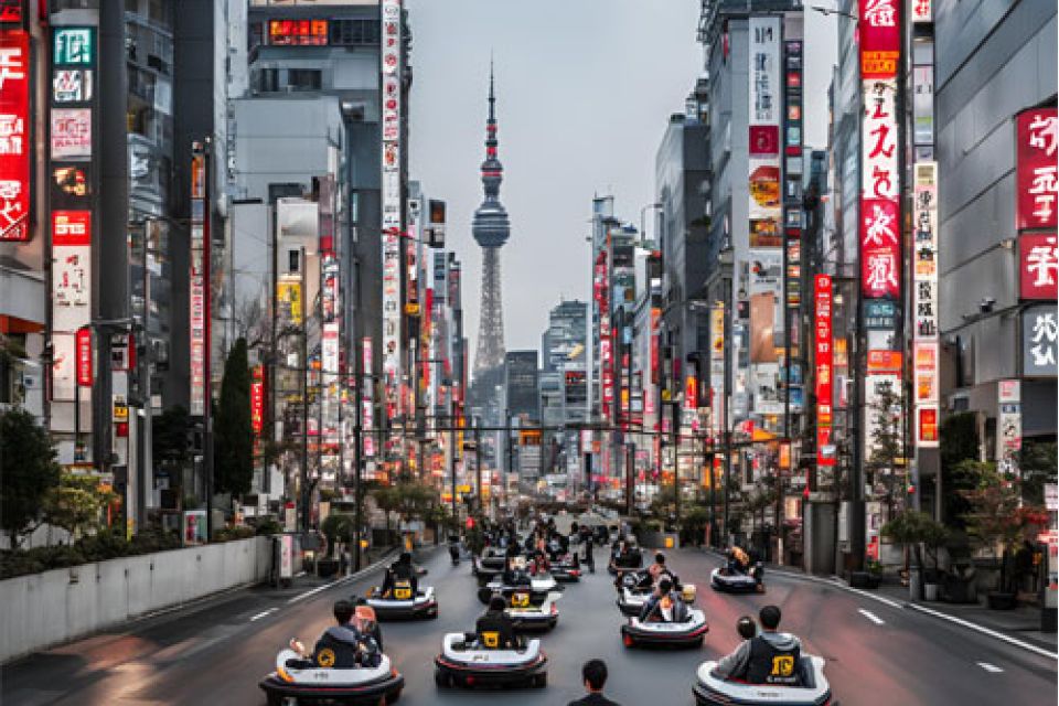 Go karting through Tokyo