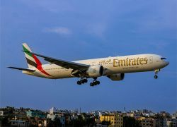 Emirates A380 Returns to Copenhagen