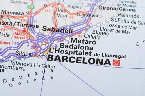 mappa barcellona