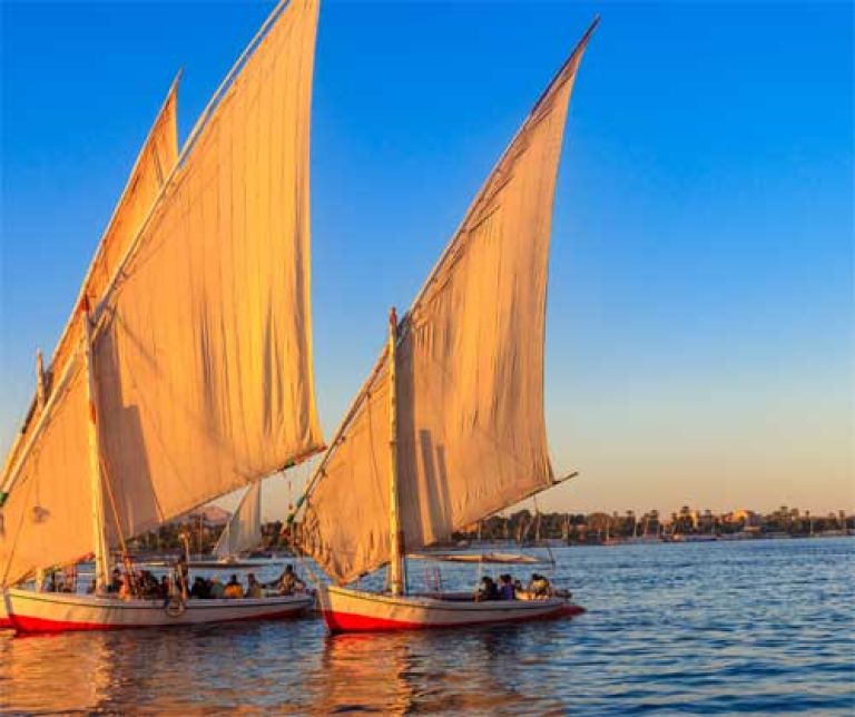 Felucca sailing on the Nile